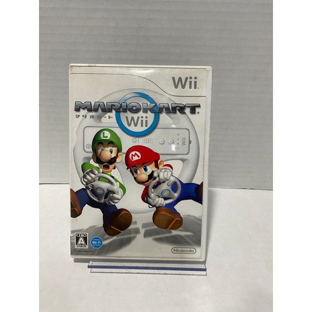 Nintendo Mario Kart Wii Video Game Japanese Import NTSC-J White Good